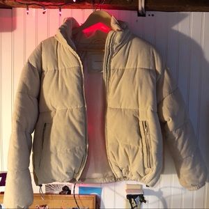 American Eagle Outfitters corduroy puffer jacket
